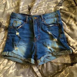 Dark blue Jean shorts from Shein. Size small
